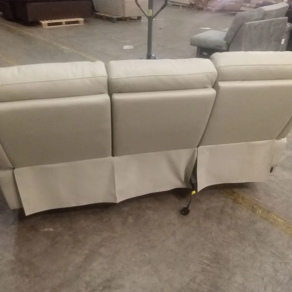 KINGSMERE 3 SEATER LEATHER POWER RECLINER SOFA RRP £1029