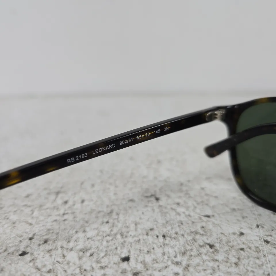 RAY-BAN RB2193 LEONARD SUNGLASSES – TORTOISE, 53-18-145