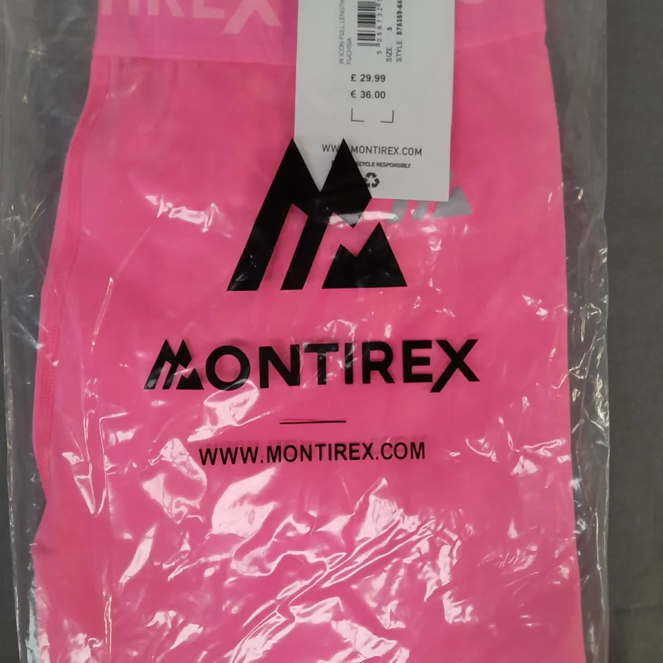 MONTIREX FULL LENGTH LEGGINGS IN PINK SIZE SMALL