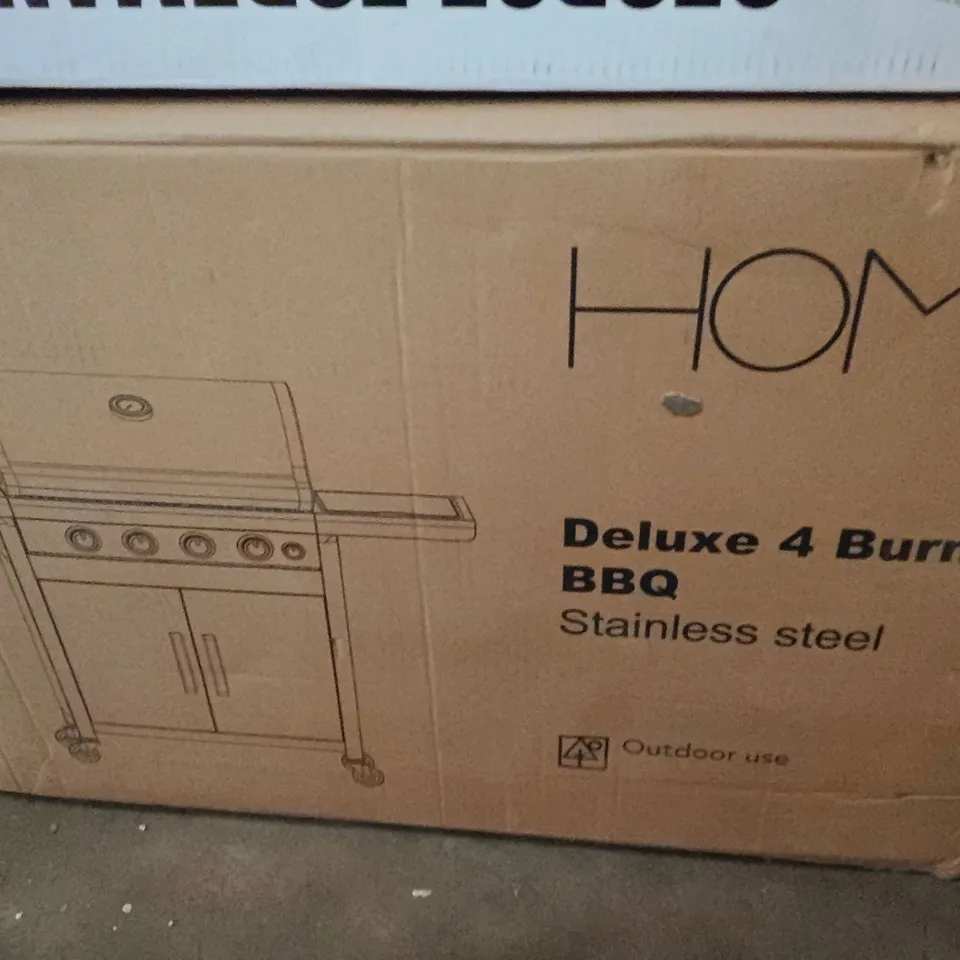 BOXED HOME DELUXE 4 BURNER BBQ