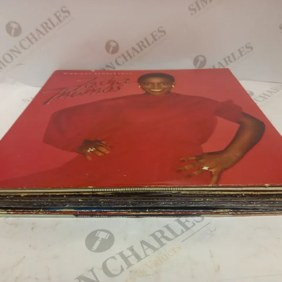 APPROXIMATELY 10 ASSORTED VINYL'S FROM VARIOUS ARTISTS TO INCLUDE TASHA THOMAS, CHANGE, MANDRE ETC 