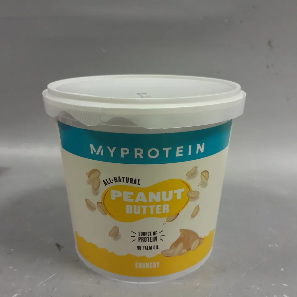 SEALED MYPROTEIN ALL-NATURAL PEANUT BUTTER - CRUNCHY - 1KG