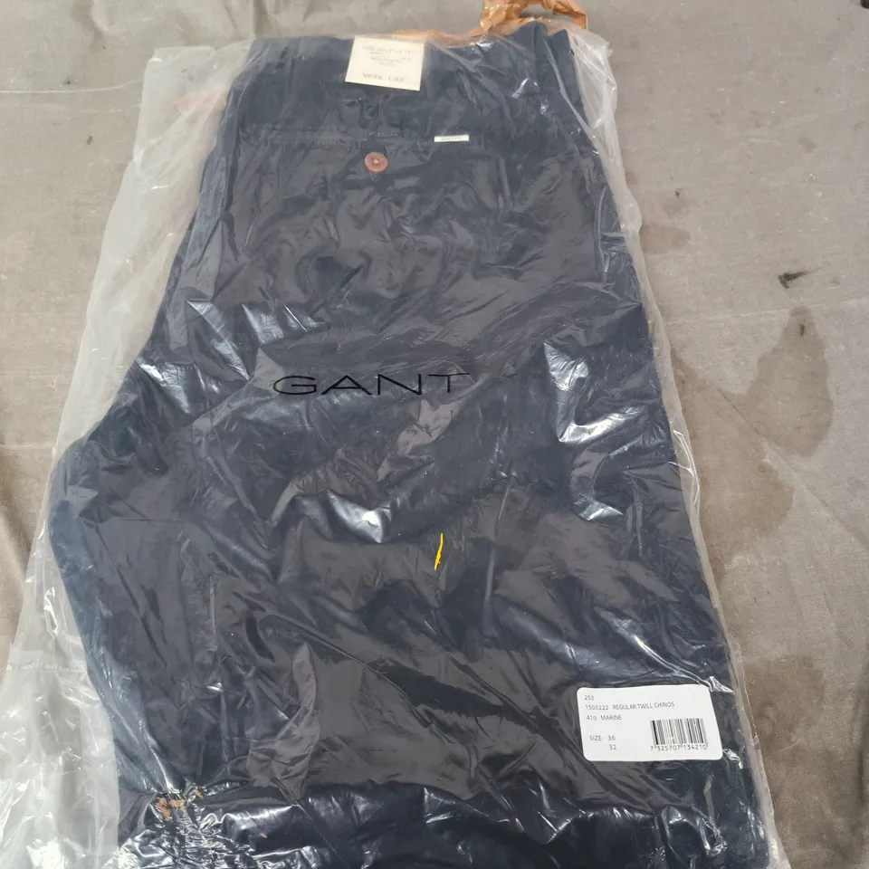 GANT REGULAR TWILL CHINOS – NAVY, UK 36 X 32