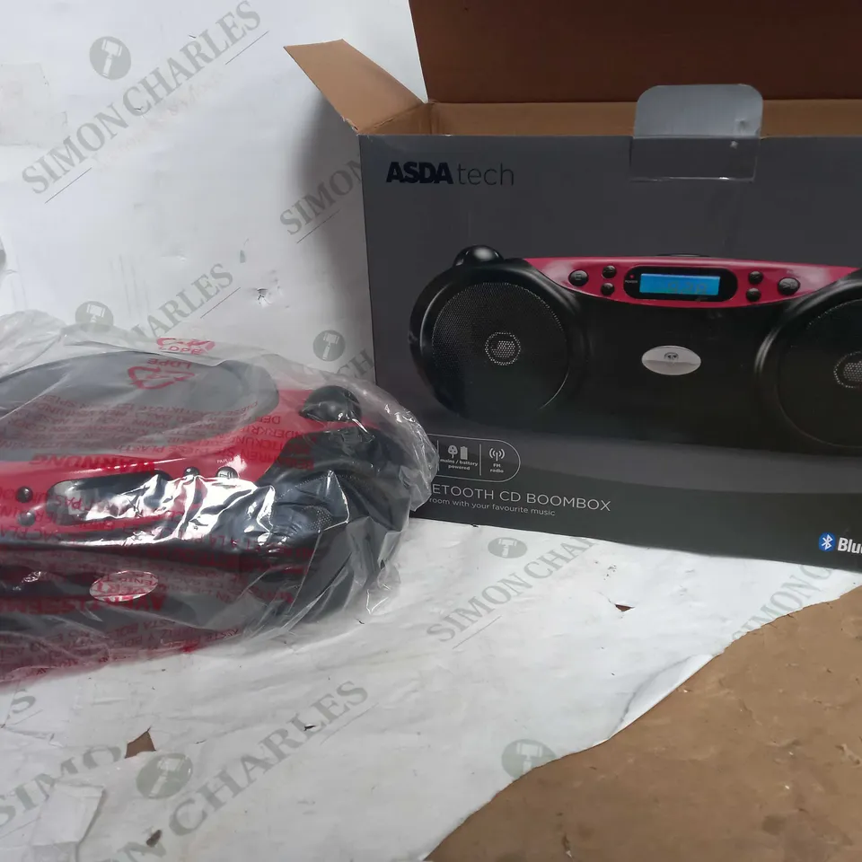 ASDA TECH BLUETOOTH CD BOOMBOX
