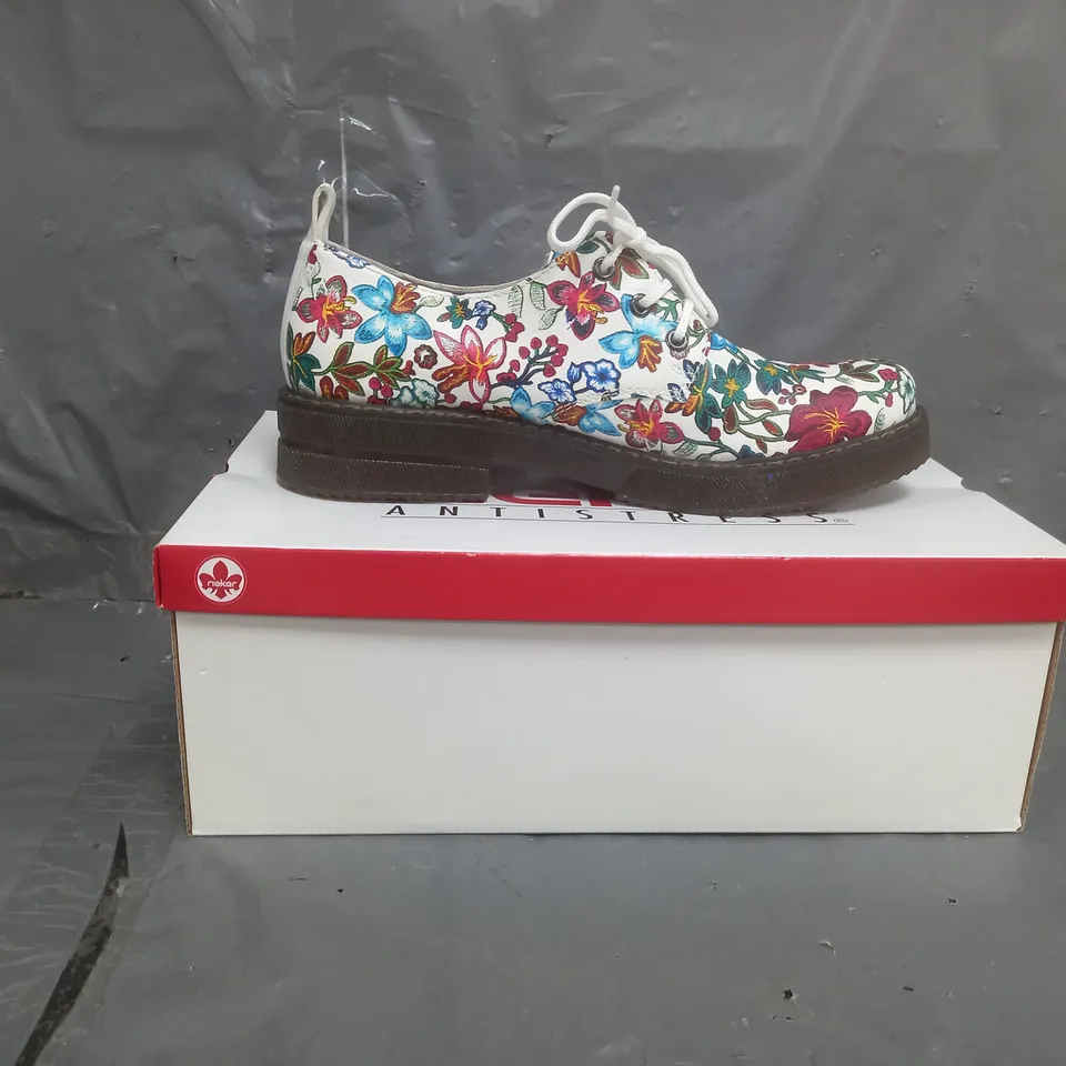 RIEKER LACE UP MULTI COLOURED SHOES SIZE EU 41