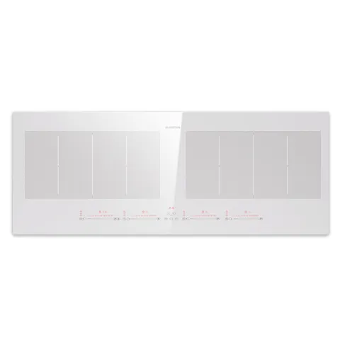 MASTERZONE 90CM 2 FLEX ZONES 4 RING INDUCTION HOB WHITE
