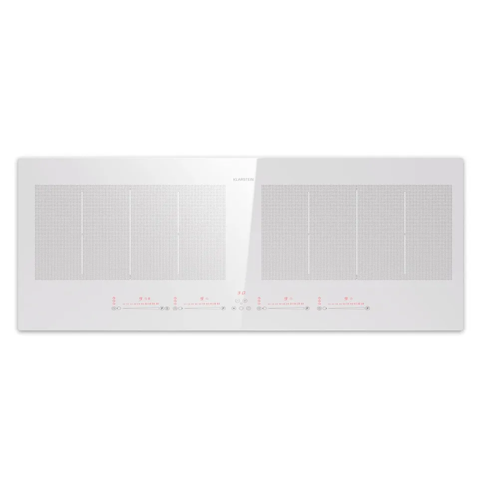 MASTERZONE 90CM 2 FLEX ZONES 4 RING INDUCTION HOB WHITE