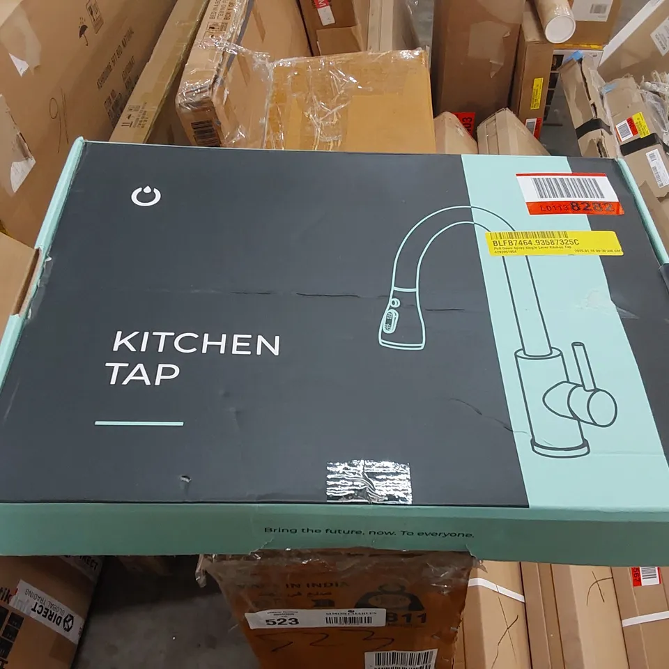 BOXED PULL DOWN SPRAY SINGLE LEVER KITCHEN TAP (1 BOX)