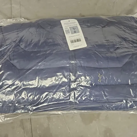 BAGGED TOTTENHAM HOTSPUR LIGHTWEIGHT PADDED JACKET IN NAVY SIZE MEDIUM