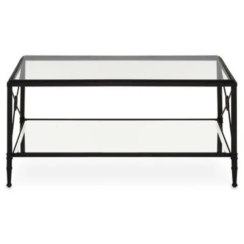 BOXED FRAME COFFEE TABLE BLACK (1 BOX)