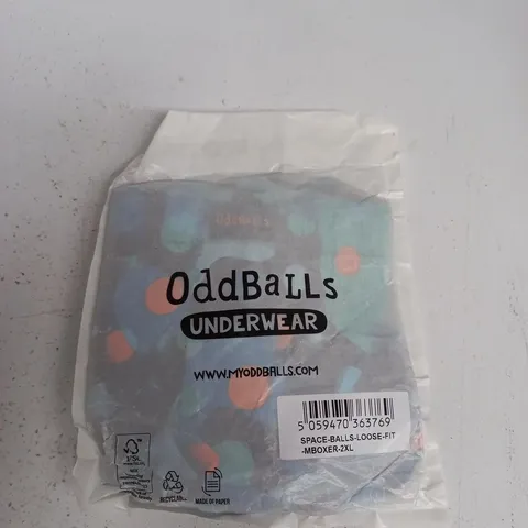 ODDBALLS UNDERWEAR SPACE BALLS LOOSE-FIT BOXER – 2XL