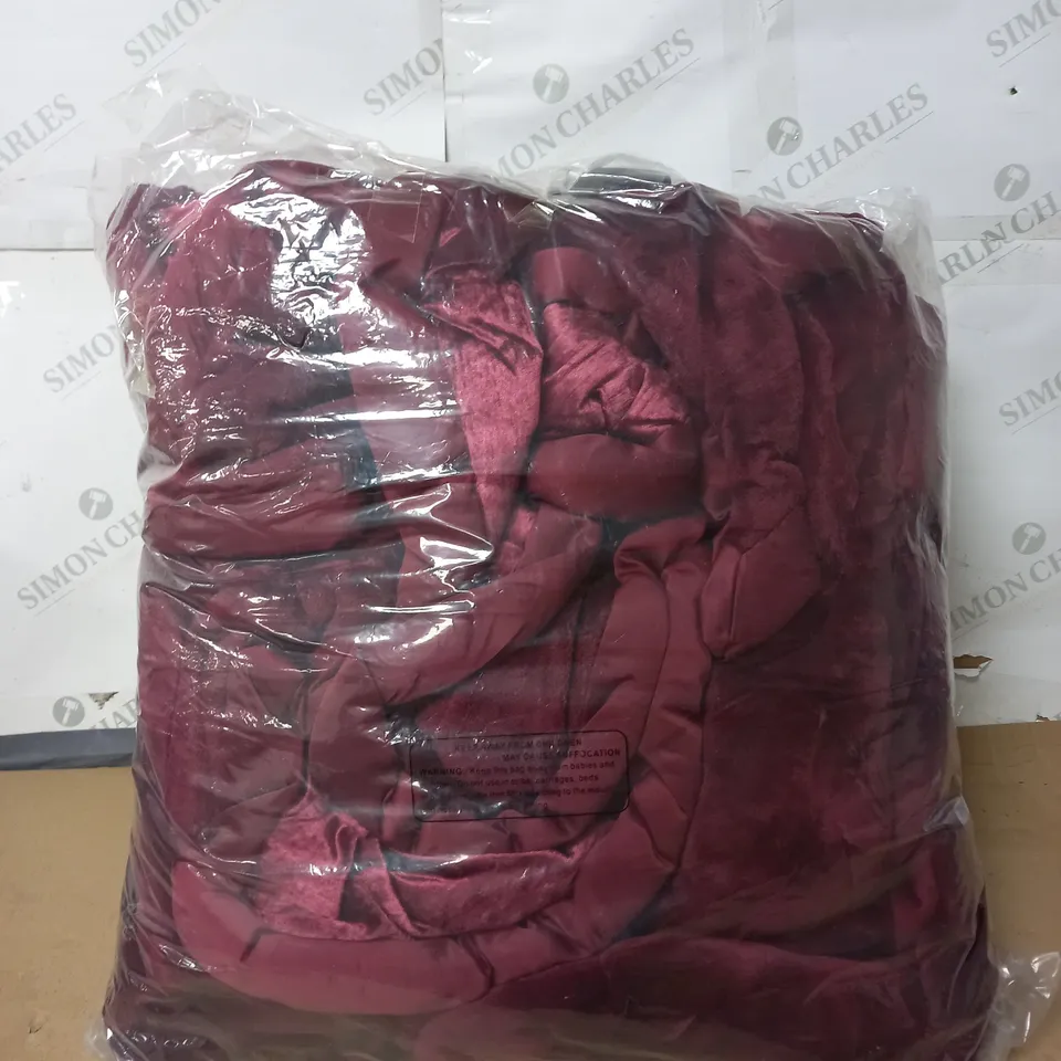 COZEE HOME CRINKLE CRUSHED VELVET & VELVETSOFT FILLED BEDSPREAD