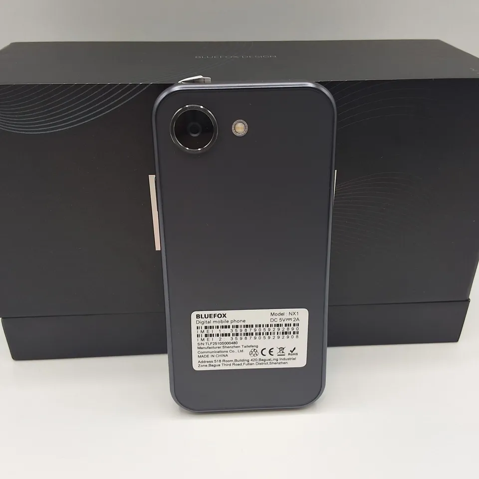 BOXED BLUEFOX NX18/128GB DIGITAL MOBILE PHONE IN BLACK