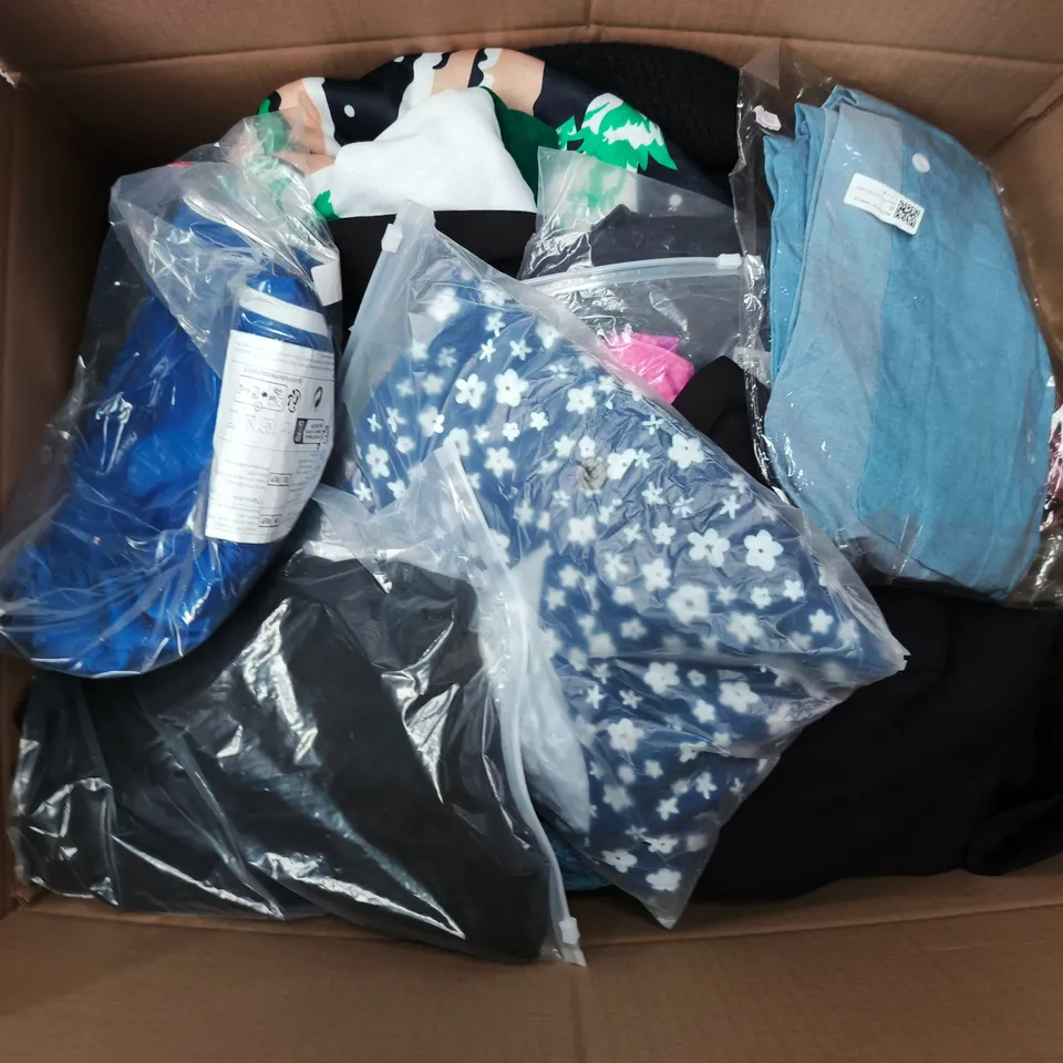 APPROXIMATELY 30 ASSORTED CLOTHING ITEMS IN VARIOUS SIZES, STYLES & COLOURS TO INCLUDE BRANDS SUCH AS PULL & BEAR, BERSHKA, SIMPLY BE , ETC - COLLECTION ONLY