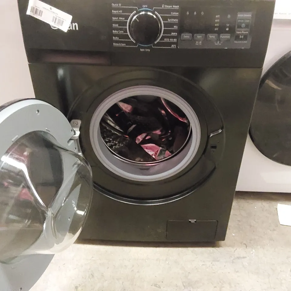 SWAN SW75130B 9KG LOAD, 1400 SPIN FREESTANDING WASHING MACHINE - BLACK