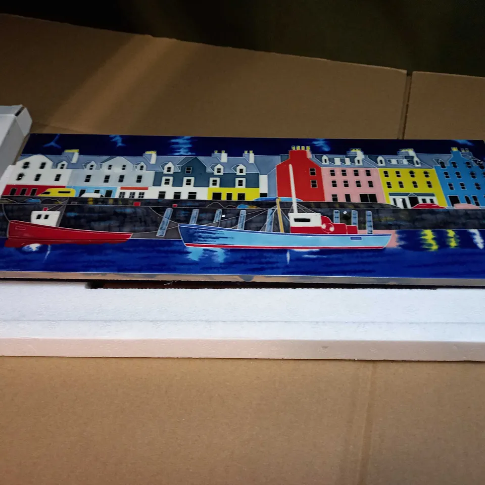 HIGHLAND TILES HAND PAINTED CERAMIC PICTURE TILE