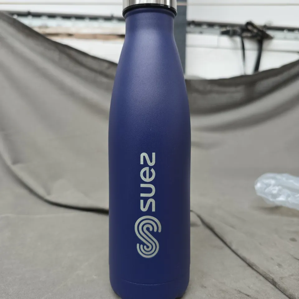 POWDER COATED WATER BOTTLE IN BLUE 