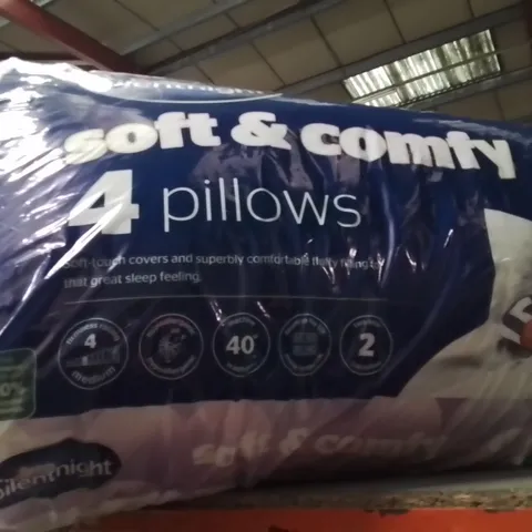 BAGGED SILENTNIGHT 4 SOFT AND COMFY PILLOWS