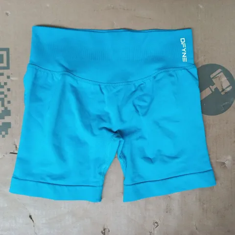 DFYNE WORKOUT SHORTS IN BLUE SIZE SMALL