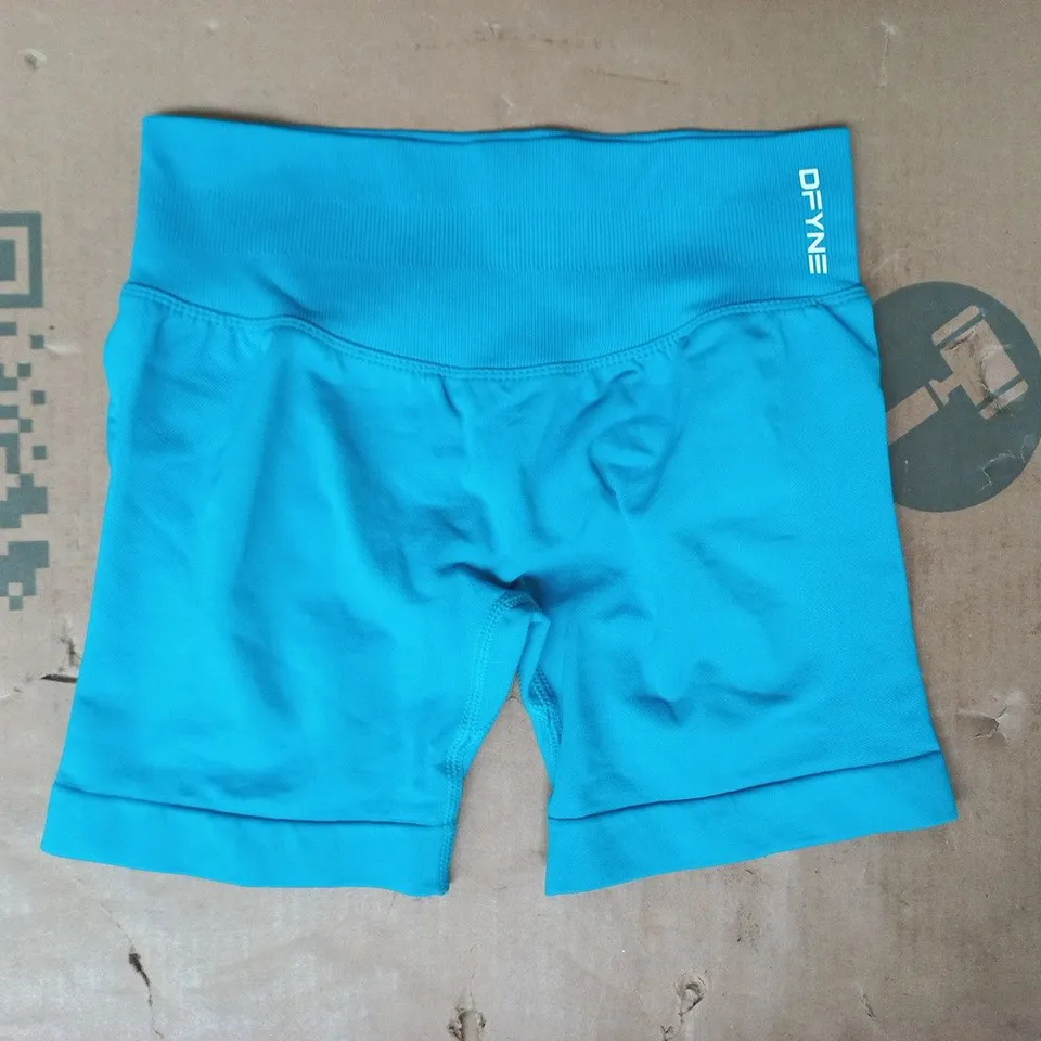 DFYNE WORKOUT SHORTS IN BLUE SIZE SMALL