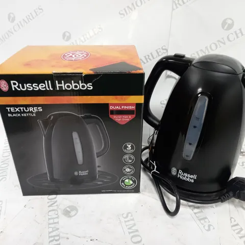 BOXED RUSSELL HOBBS BLACK KETTLE