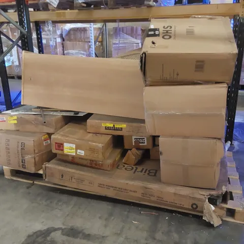 PALLET CONTAINING A LARGE QUANTITY OF ASSORTED CONSUMER PRODUCTS/FURNITURE PARTS ECT