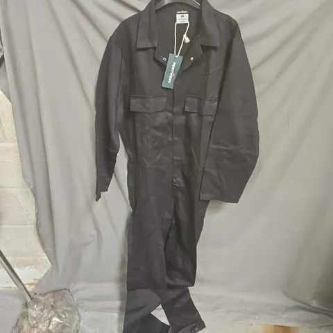 PORTWEST BLACK COVERALL / BOILER SUIT, SIZE M