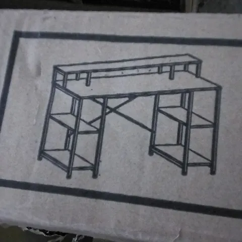 BOXED KINSLEE COMPUTER DESK OAK
