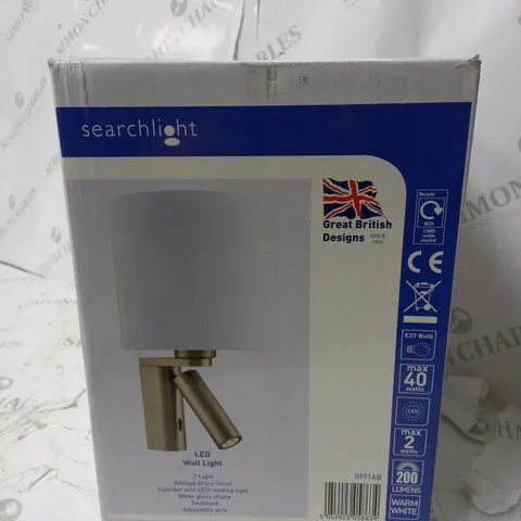 SEARCHLIGHT CYLINDER ARM LED 1 LIGHT UP AND DOWNLIGHT