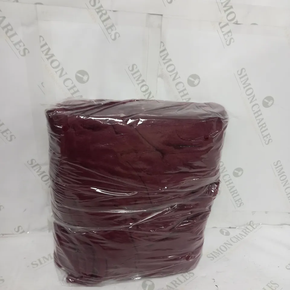 COZEE HOME VELVETSOFT HEATED THROW IN SHIRAZ WINE