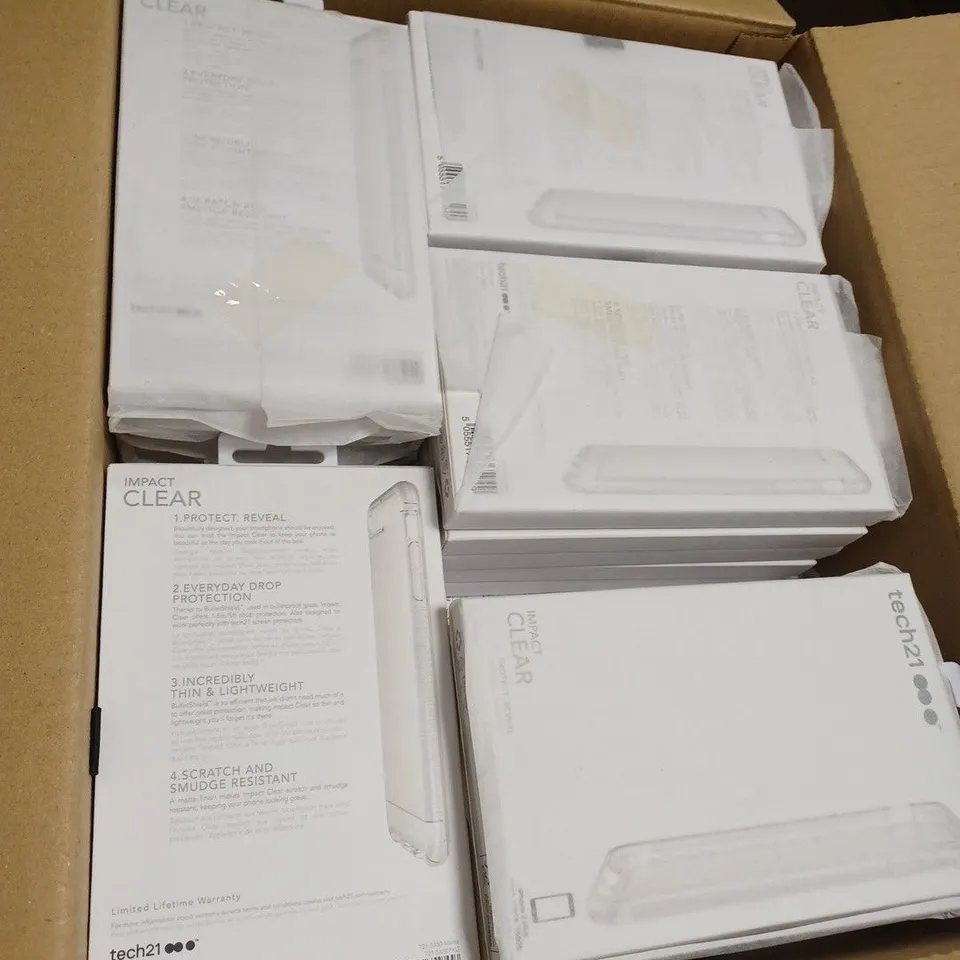 LOT OF 70 TECH21 IMPACT CLEAR CASES