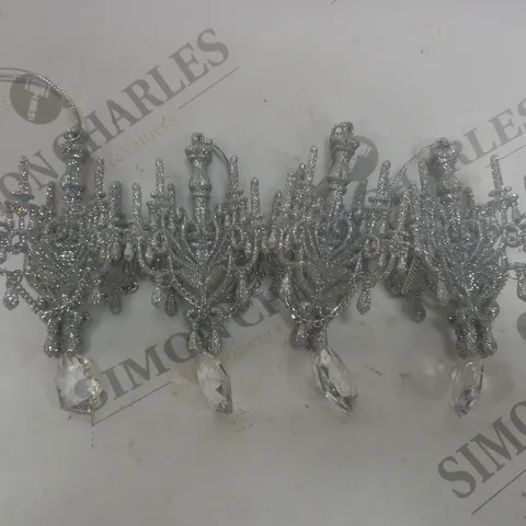 JULIEN MACDONALD SET OF 4 CHANDELIER BAUBLES