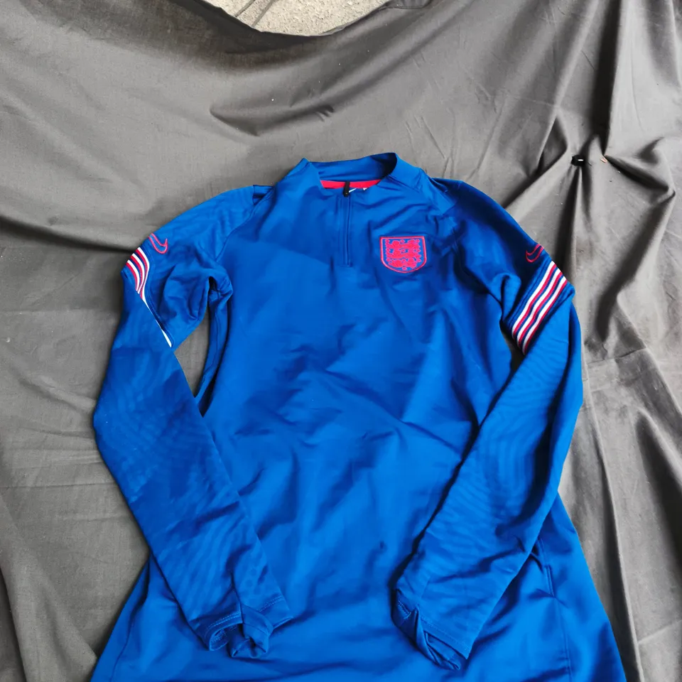 NIKE DRI-FIT ENGLAND TRAINING TOP – MEN'S BLUE, SIZE S