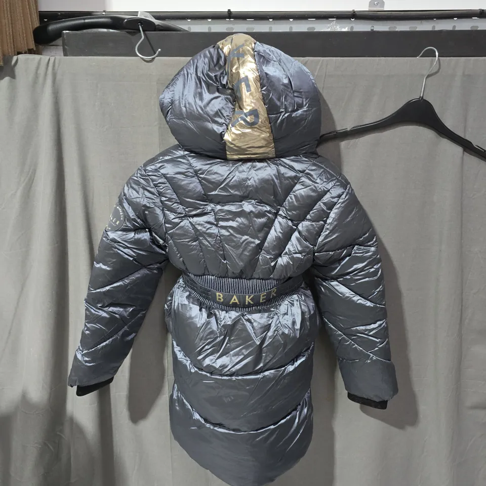 BAKER BY TED BAKER LONDON QUILTED HOODED COAT – WOMEN'S, GREY