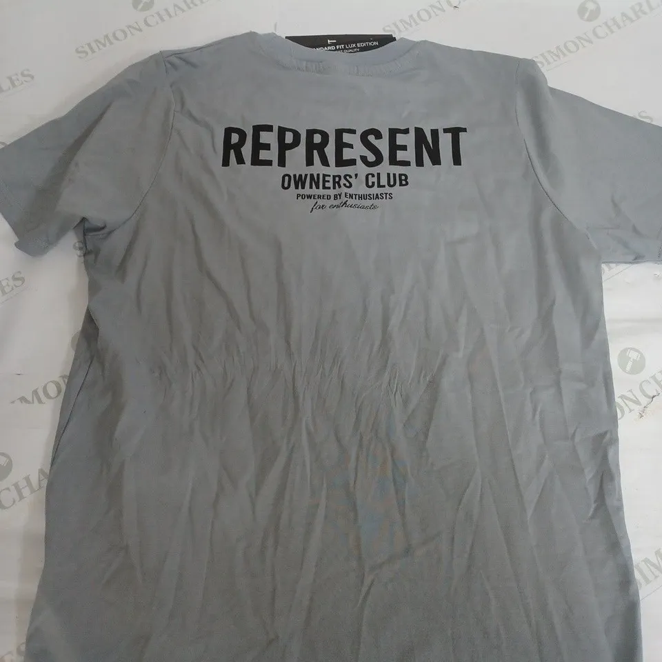 REPRESENT OWNERS CLUB GREY T-SHIRT - SMALL
