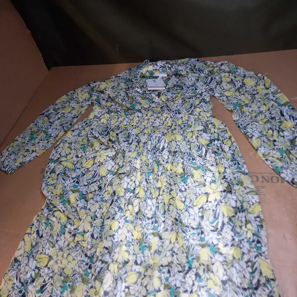 JOHN LEWIS FLORAL CHIFFON DRESS SIZE 16