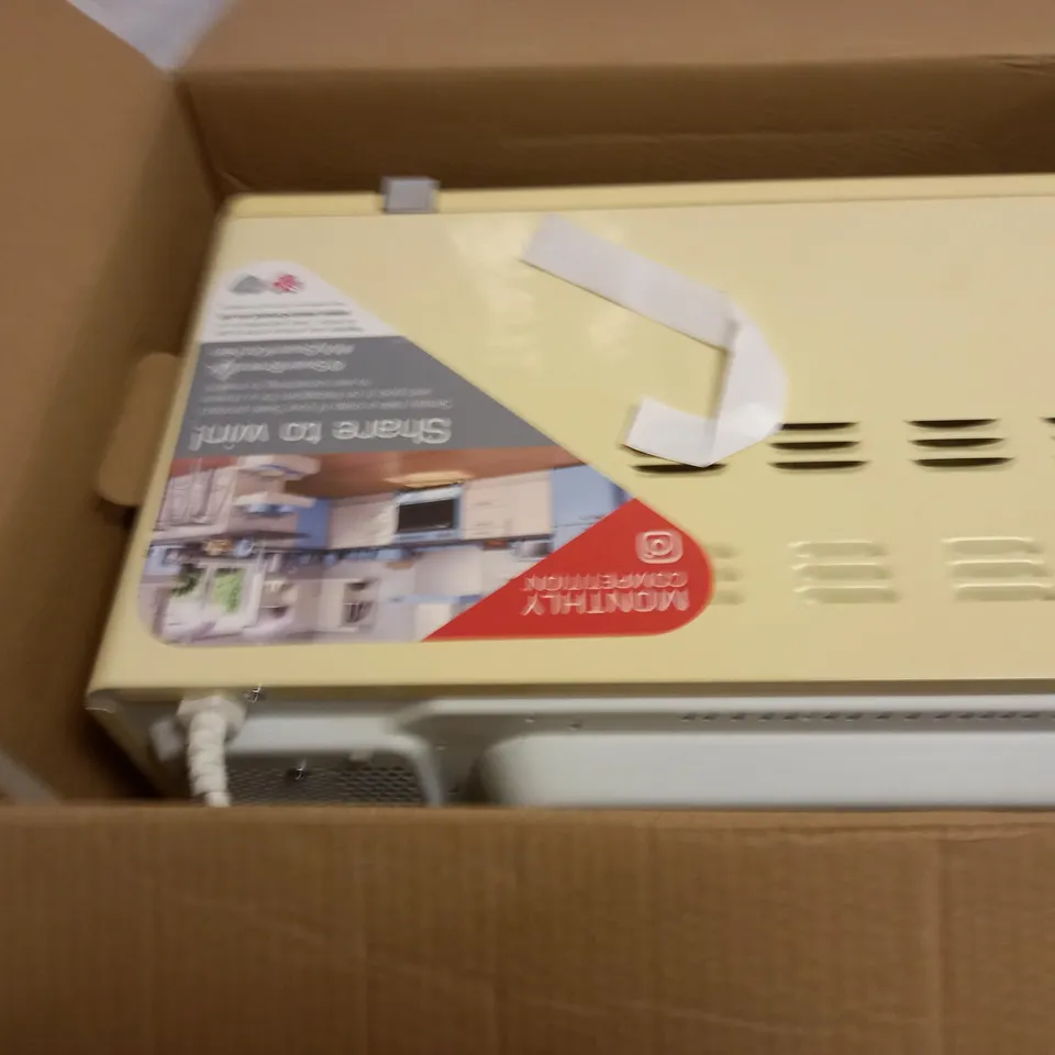 SWAN RETRO 800W MICROWAVE - CREAM