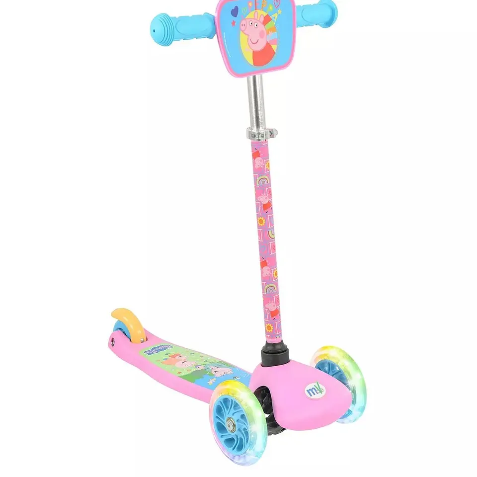 PEPPA PIG MINI GO! TILT SCOOTER WITH LIGHTS UNBOXED