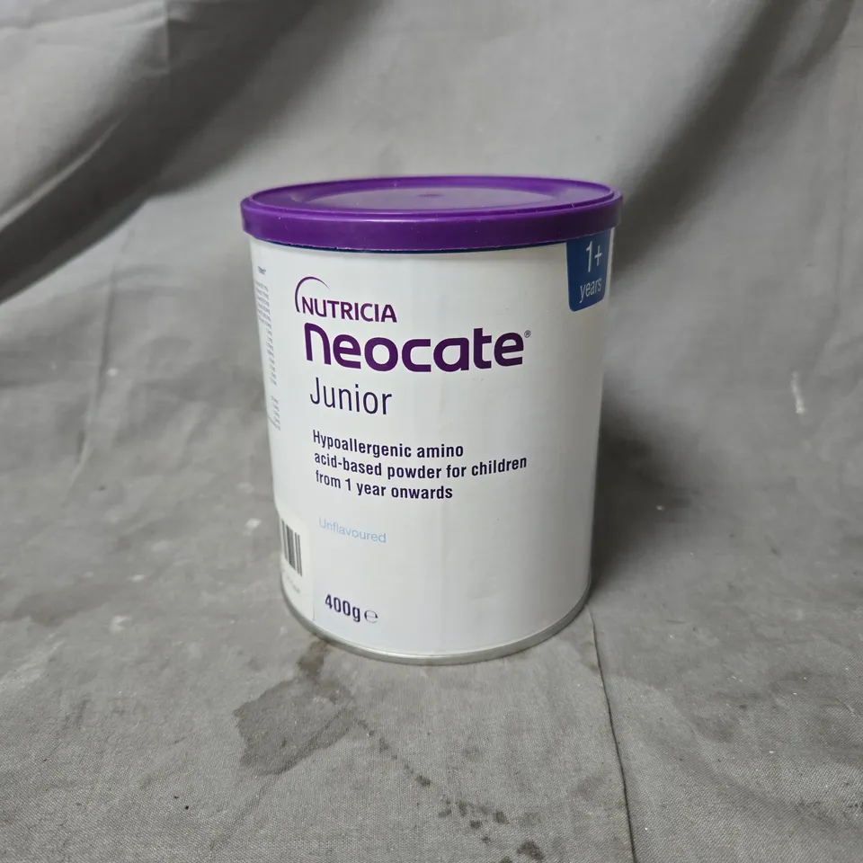 NEOCATE JUNIOR UNFLAVOURED POWDER – 400G TIN (FROM 1 YEAR)