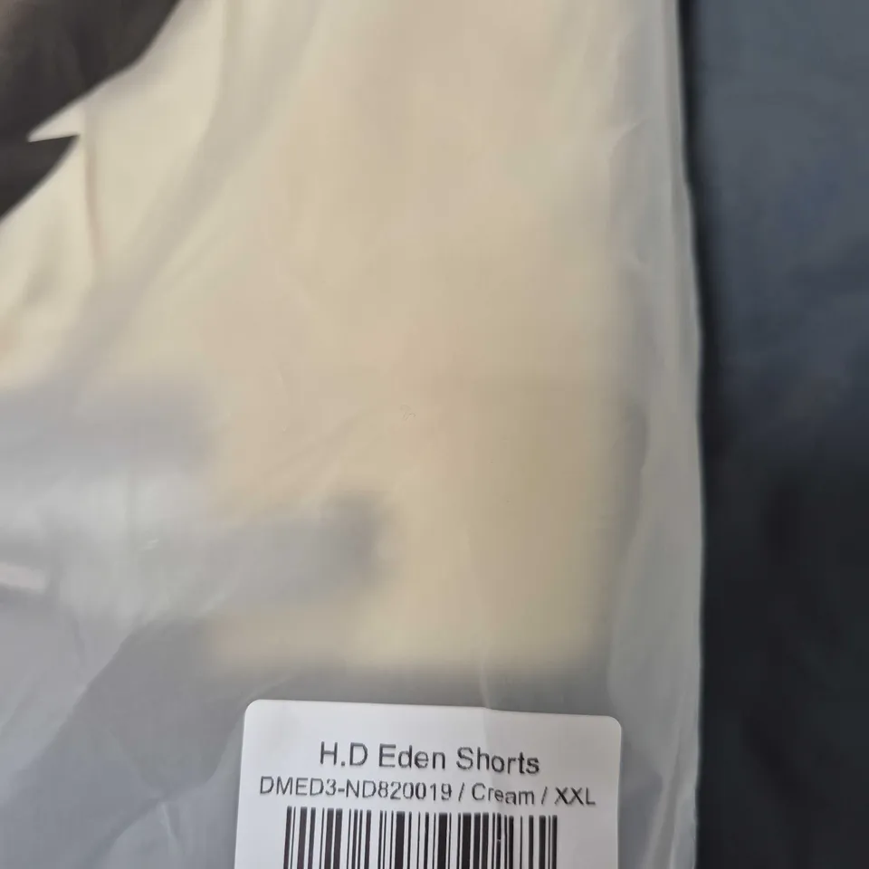 H.D EDEN SHORTS – CREAM, XXL (MEN'S)