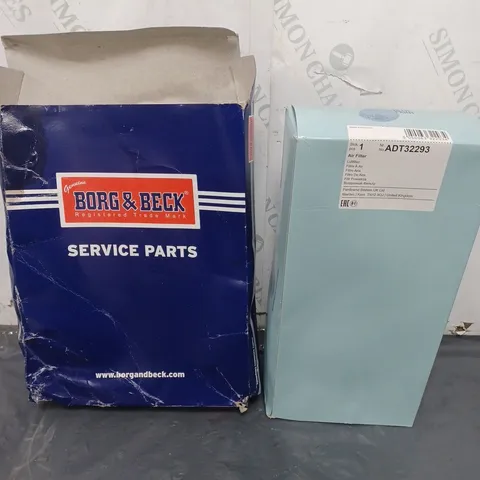 lot of 2 air filters - BORG AND BECK / BLUE PRINT AIR FILTERS 