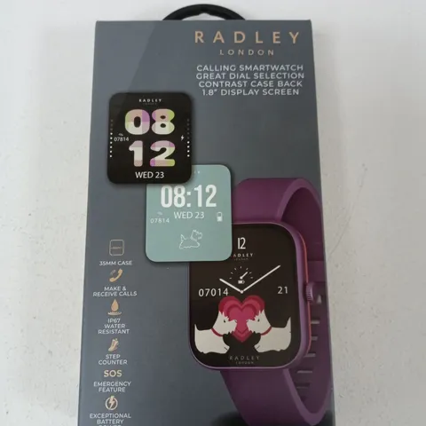 RADLEY LONDON CALLING SMARTWATCH WITH PURPLE STRAP