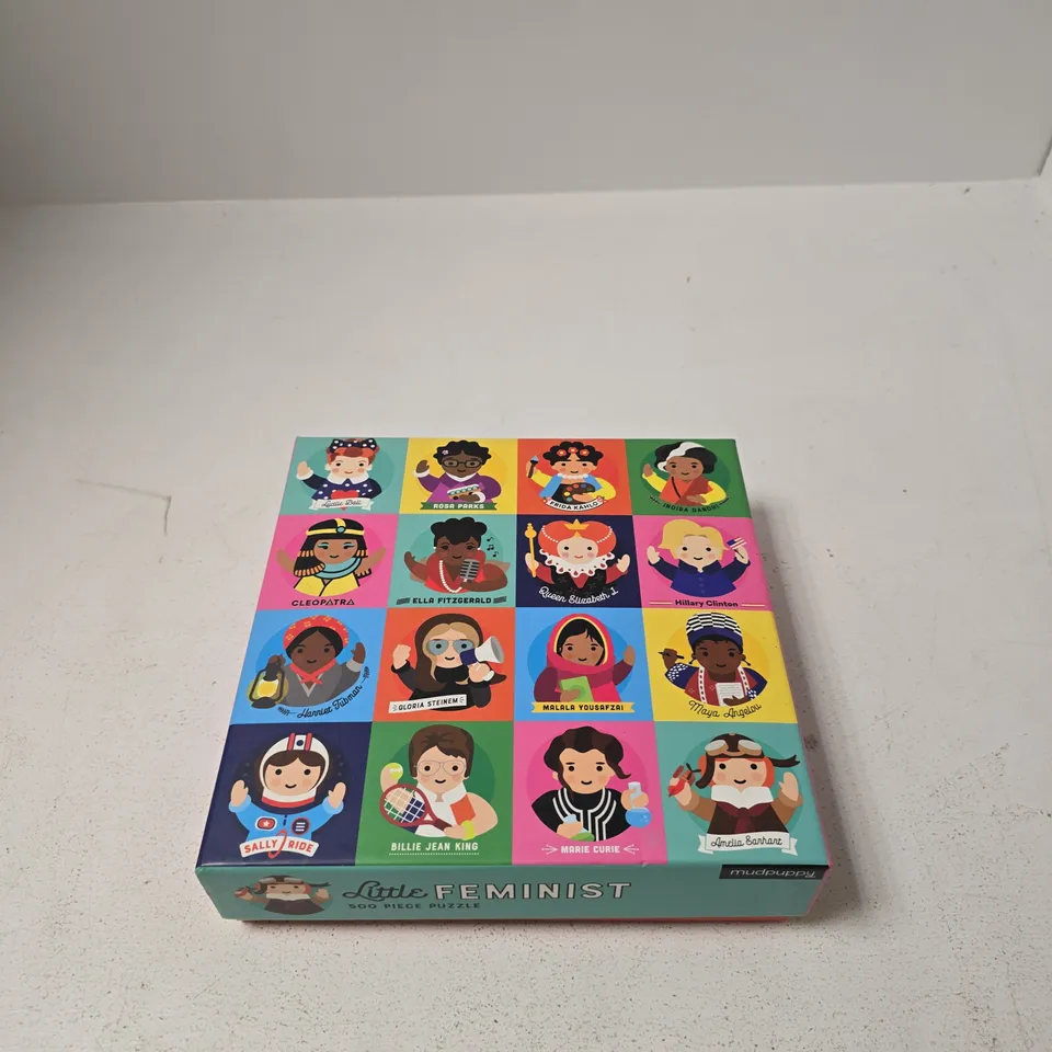 MUDPUPPY LITTLE FEMINIST 500-PIECE JIGSAW PUZZLE – BOXED