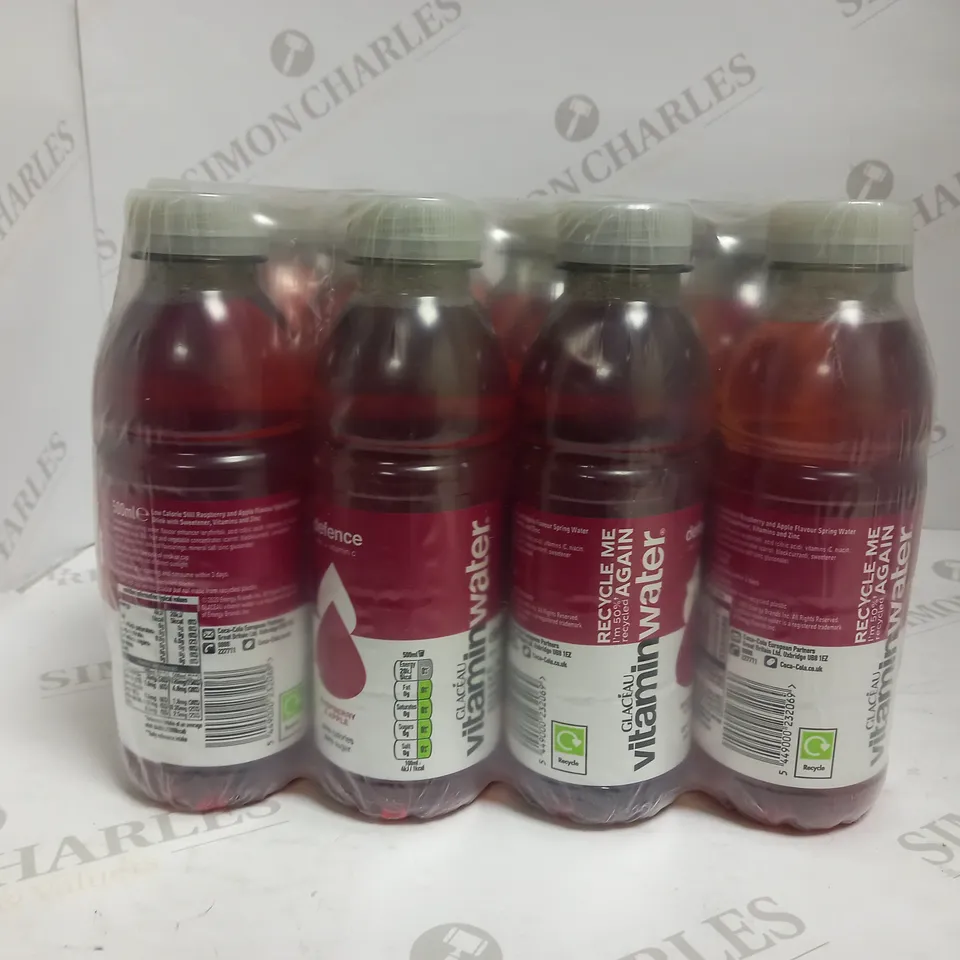 LOT OF 12 SEALED GLACEAU VITAMIN WATER (12 X 500ML)