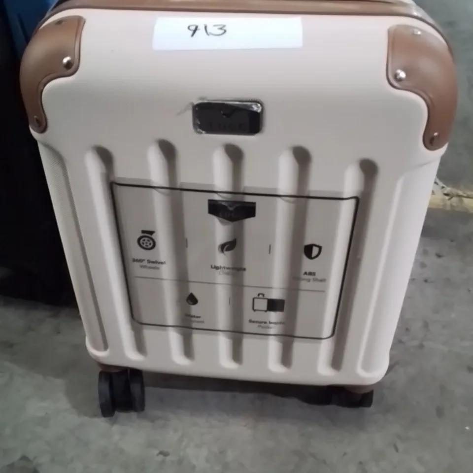 LUGG TRAVEL CABIN BAG CREAM&BROWN 