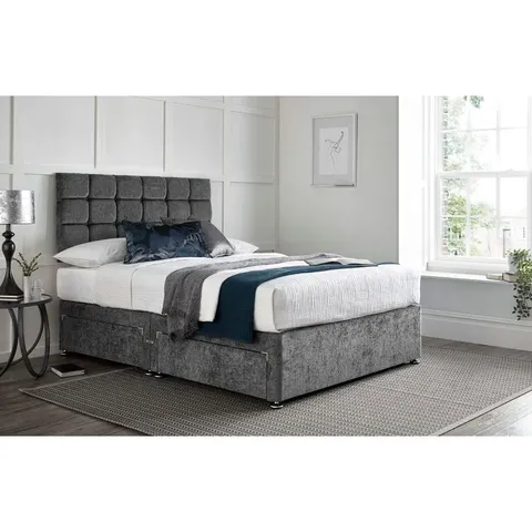 BAGGED AVIS DIVAN BED WITH 24" HEADBOARD (3 PARTS)