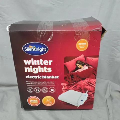 SILENTNIGHT WINTER NIGHTS ELECTRIC BLANKET - DOUBLE 