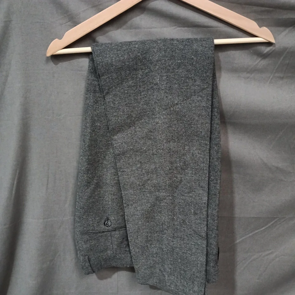 HOUSE OF CAVALI WOOL-BLEND SUIT TROUSERS IN GREY SIZE - UK 30R