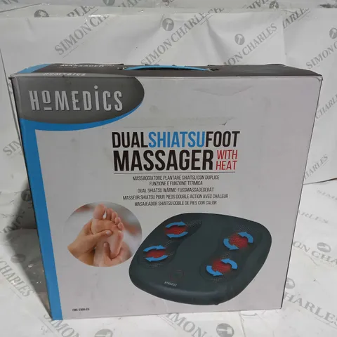 BOXED HOMEDICS DUAL SHIATSU FOOT MASSAGER WITH HEAT FMS-230H-EU