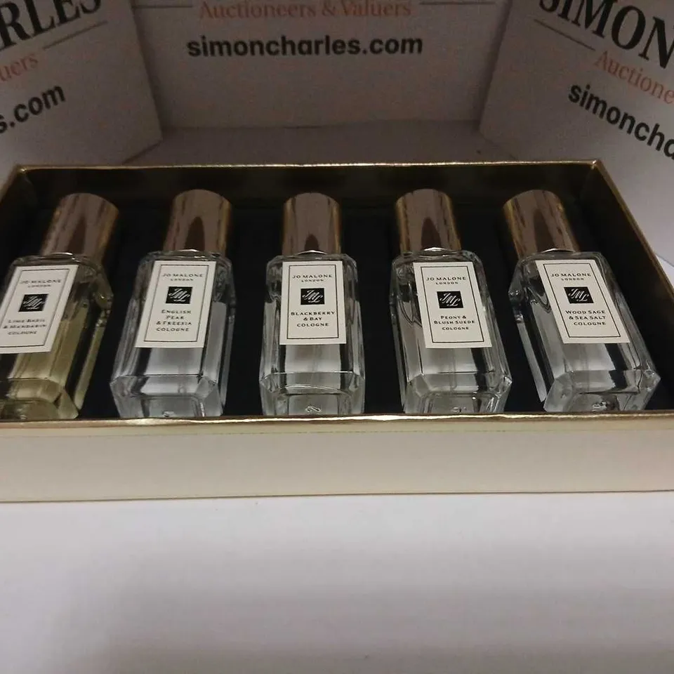 BOXED JO MALONE FIVE 9ML SAMPLE SET